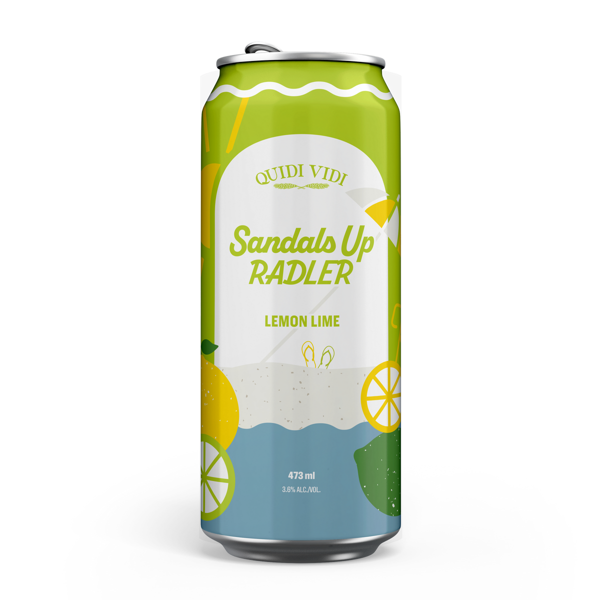 Sandals Up - Radler - 473ml Single – Quidi Vidi Brewery
