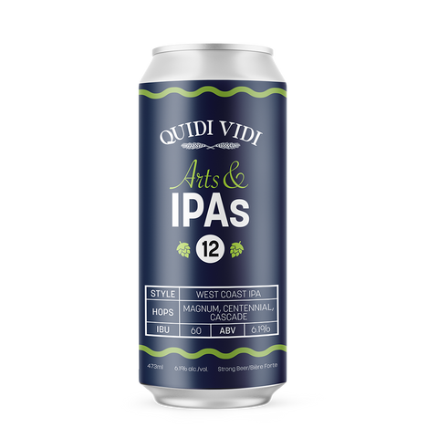 Arts & IPAs - #12 West Coast IPA - 473ml Single (Canadian Shipping)