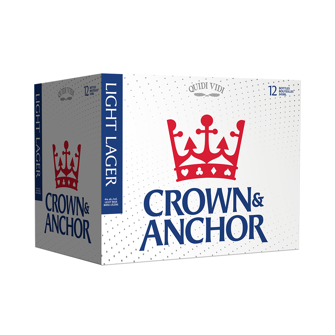 Crown & Anchor - Light Lager 12 Pack Bottles