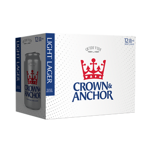 Crown & Anchor - Light Lager 12 Pack 355ML Cans