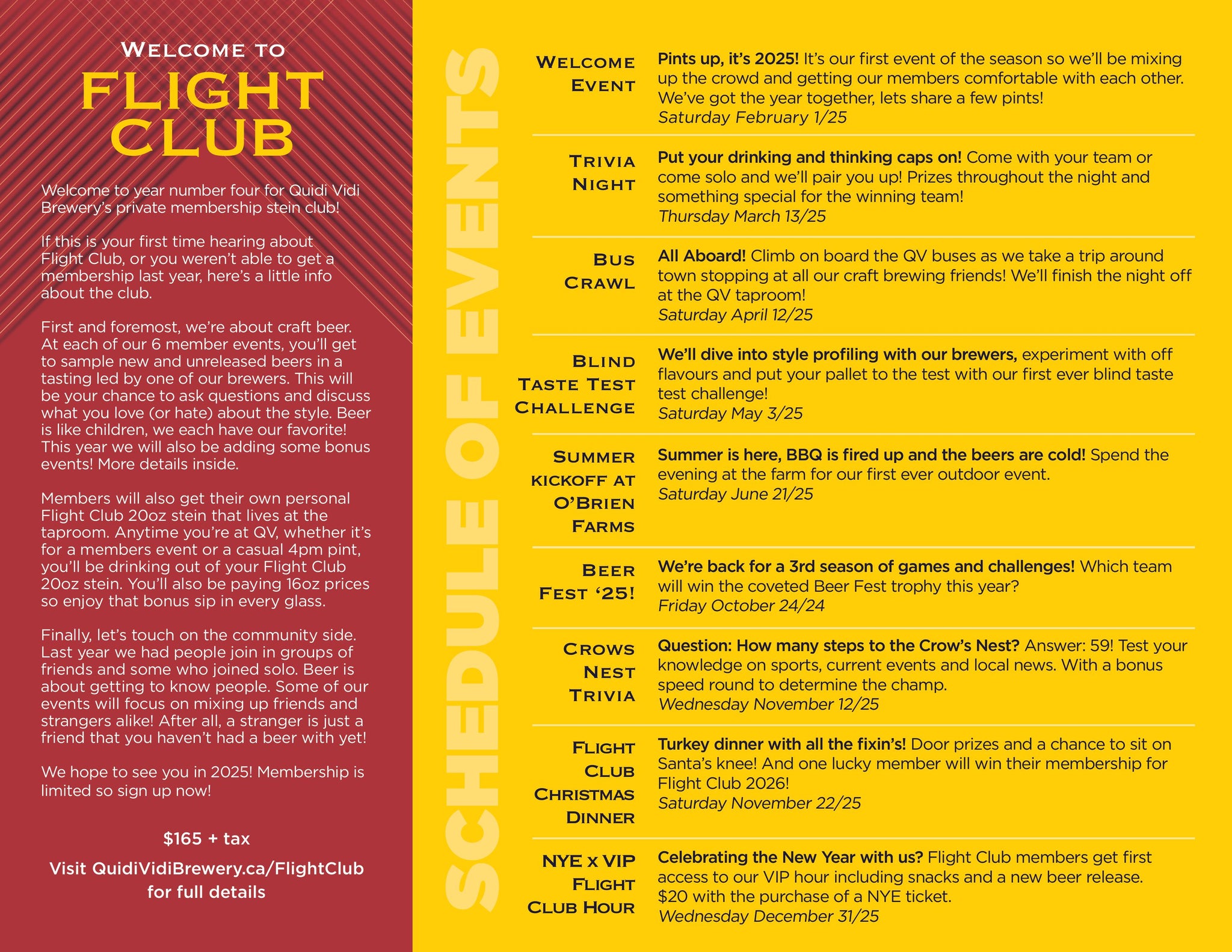 Flight Club 2025 – Quidi Vidi Brewery