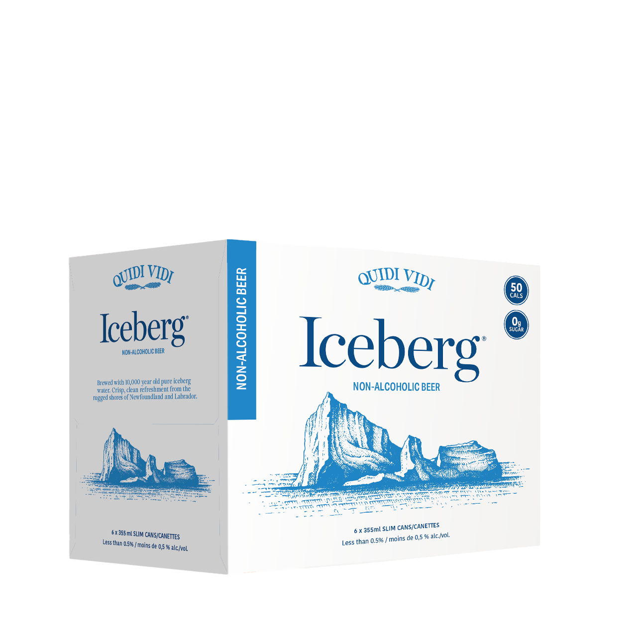 Non-Alcoholic Iceberg Lager - 6 Pack 335ml Slim Cans