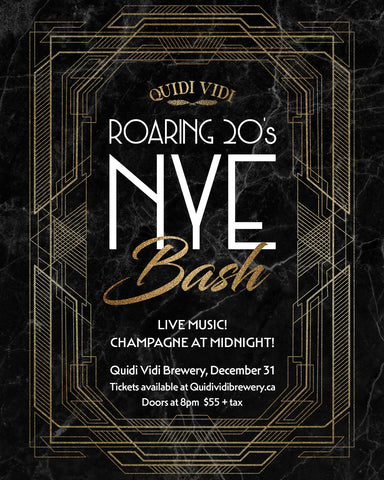 NYE Roaring 20's Bash at Quidi Vidi Brewery!