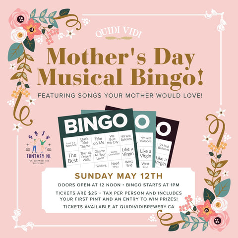 Mother's Day Musical Bingo - Sunday May 12