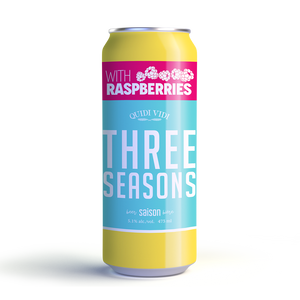 Three Seasons Saison with Raspberry 473ml Can (Canadian Shipping)